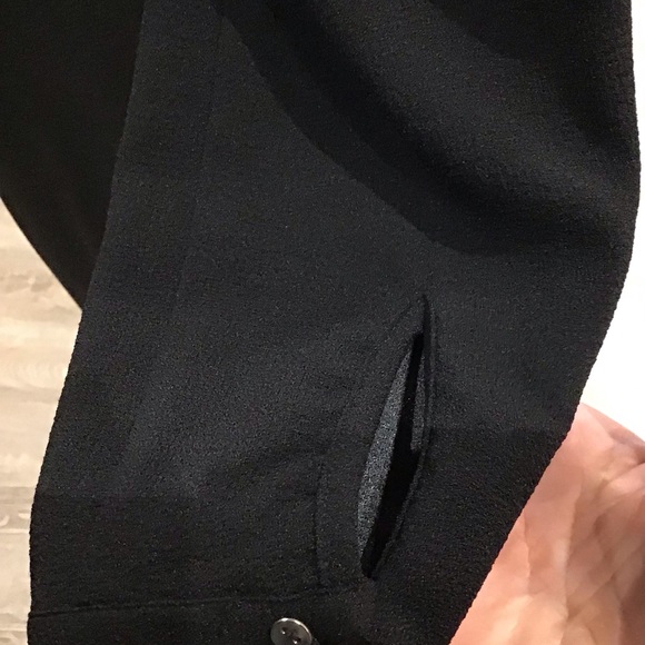 Chic Black Floral Wrap Dress - Picture 7 of 10